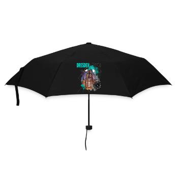 Dresden Germany City Skyline Vintage Retro - Umbrella (small) - black - Front