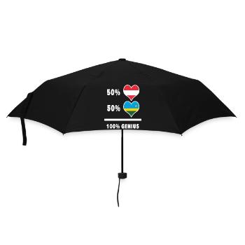 L’Autriche et le Rwanda brillants / Cadeau - Parapluie standard - noir - Devant