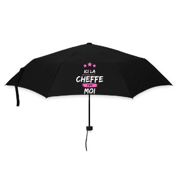 ICI LA CHEFFE, C'EST MOI ! - Parapluie standard - noir - Devant