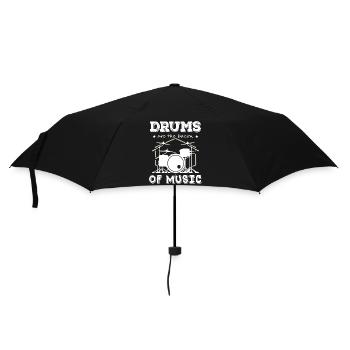 Drums Are The Bacon Of Music Drummer - Regenschirm (klein) - Schwarz - Vorne