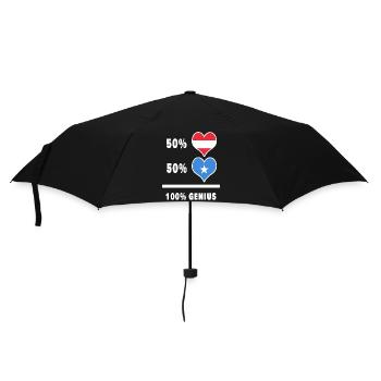 Austria and Somalia ingenious / Gift - Umbrella (small) - black - Front