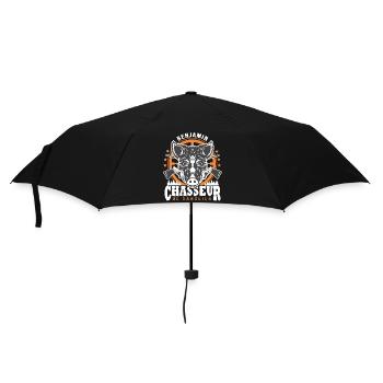 Benjamin chasseur de sanglier Humour Chasse - Parapluie standard - noir - Devant