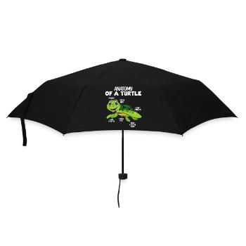 Anatomy of a turtle - Umbrella (small) - black - Front