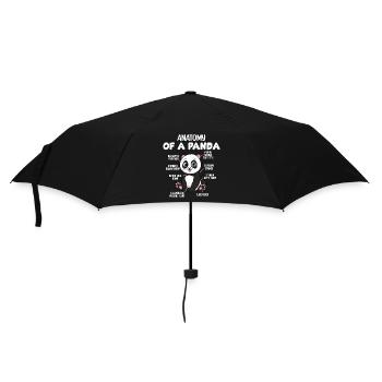 Anatomie d’un panda - Parapluie standard - noir - Devant
