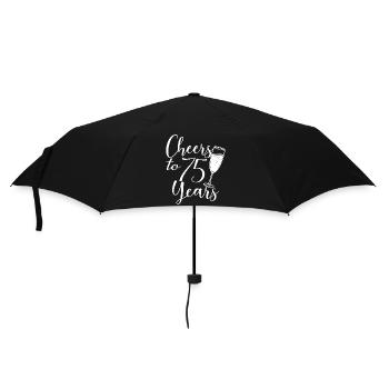 75th Birthday Women Her Birthday Girl 75 Years Old - Umbrella (small) - black - Front