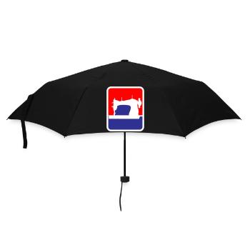 Confection de machine à coudre Logo | Les couleurs peuvent être changées - Parapluie standard - noir - Devant