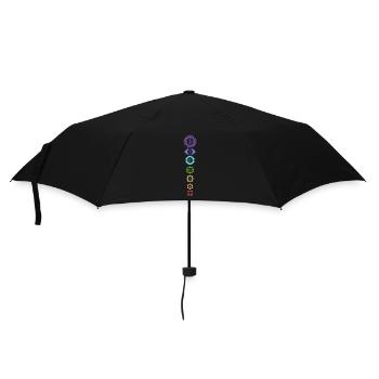 Reiki -Meister Ganzheitlicher Spiritueller Chakra - Regenschirm (klein) - Schwarz - Vorne