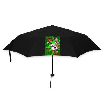 J’AI SAUVÉ UN CHIEN - MAIS J’AI SAUVÉ UN AMI rouge - Parapluie standard - noir - Devant
