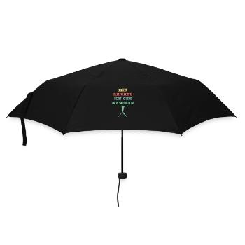 Mir reicht´s, ich geh wandern! - Regenschirm (klein) - Schwarz - Vorne