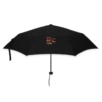 Save wildlife now - work later - Regenschirm (klein) - Schwarz - Vorne