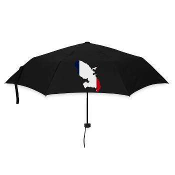 Carte de la Martinique - Parapluie standard - noir - Devant