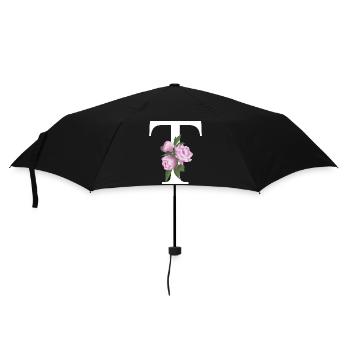 T - Regenschirm (klein) - Schwarz - Vorne