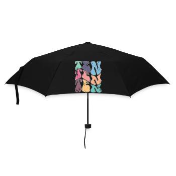 Retro 10 Years Old 10th Birthday Kids Boys Girls - Umbrella (small) - black - Front