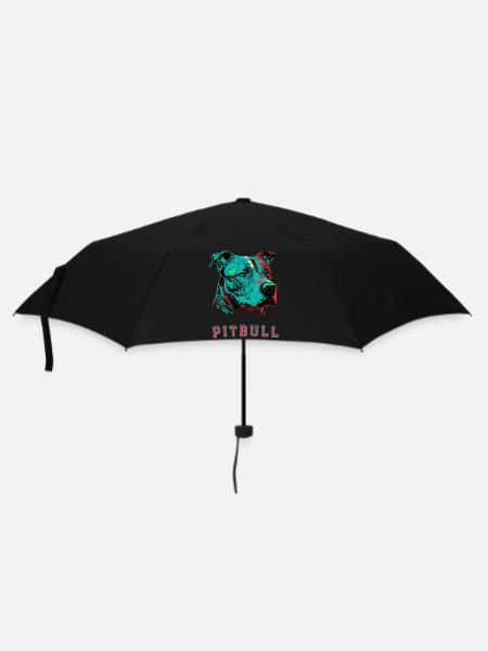 Pitbull - Regenschirm (klein) - Schwarz
