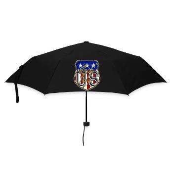 US 4th July - Regenschirm (klein) - Schwarz - Vorne