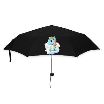 DIno Baby Rainbow Gift - Umbrella (small) - black - Front