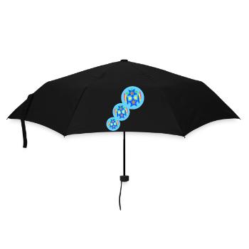 graphic art stern bunt - Regenschirm (klein) - Schwarz - Vorne