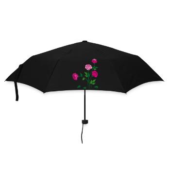 Rosen, Blumen, Garten - Regenschirm (klein) - Schwarz - Vorne
