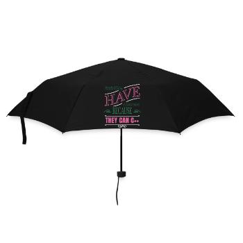 computers present idea pc christmas carols - Umbrella (small) - black - Front