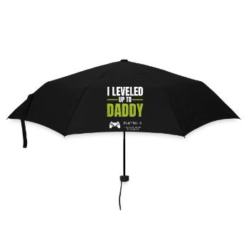 Level Up Daddy – Gamer Väter Design - Umbrella (small) - black - Front