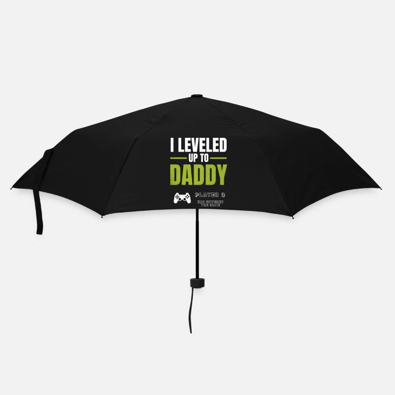 Level Up Daddy – Gamer Väter Design - Parapluie standard - noir