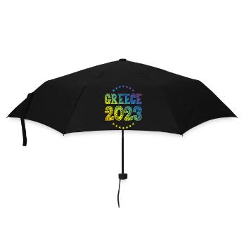 Grèce 2023 - Parapluie standard - noir - Devant