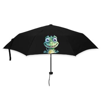 Aquarelles de crocodile - Parapluie standard - noir - Devant