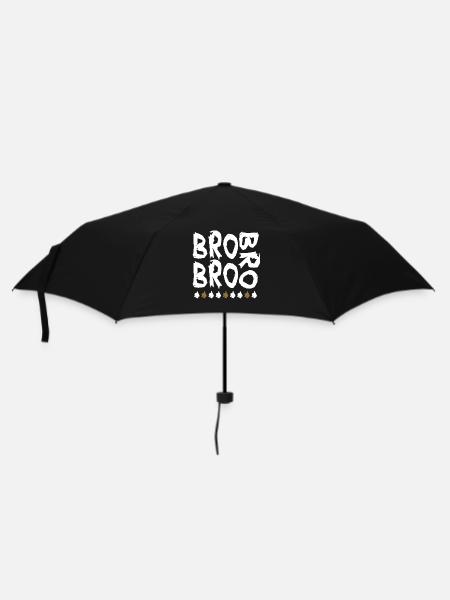 bro bro bro - Umbrella (small) - black