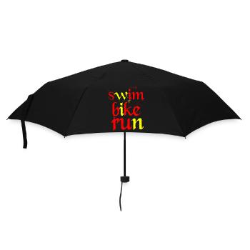 Triathlon Natation Bike Run Marathon - Parapluie standard - noir - Devant