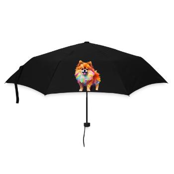 Dessin géométrique Spitz miniature - Parapluie standard - noir - Devant