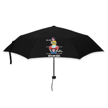 Vatertag Eltern Design - Regenschirm (klein) - Schwarz - Vorne