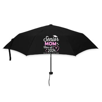 Stolze Seniorin Mama 2024 Abschlussklasse Senior - Regenschirm (klein) - Schwarz - Vorne