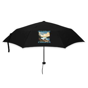 Vacances au Grand Lac de l’Ours, Canada - Parapluie standard - noir - Devant