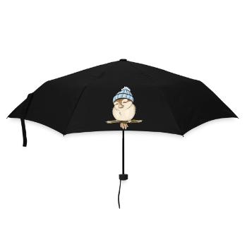 kleiner Spatz - Regenschirm (klein) - Schwarz - Vorne