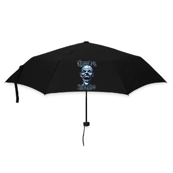 Albtraum Reißzähne Vampir wie ein Mensch, verrückt, Horror - Regenschirm (klein) - Schwarz - Vorne