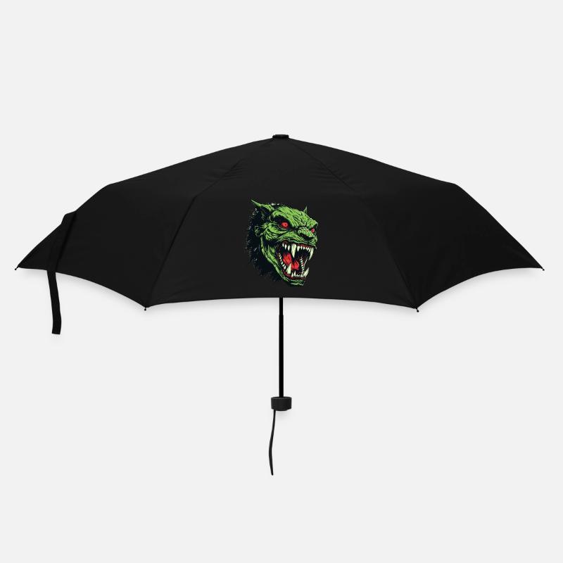 Tête d’Orc, Démon, Goule - Parapluie standard - noir