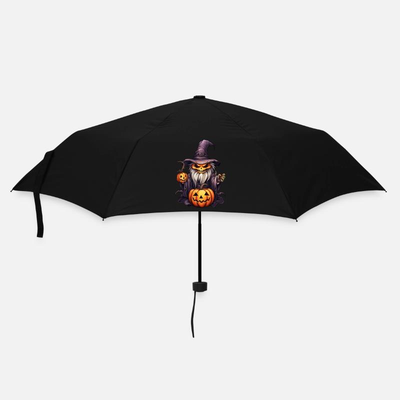 pumpkin skeleton witch - Umbrella (small) - black