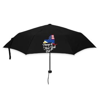 Filipinos of New York Design für stolze Fil-Ams - Regenschirm (klein) - Schwarz - Vorne