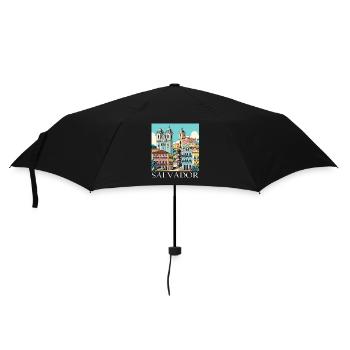 Salvador, Brazil, Colonial Architecture - Umbrella (small) - black - Front