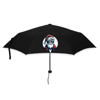 Père Noël Hipster - Noël Chic - Parapluie standard - noir - Devant