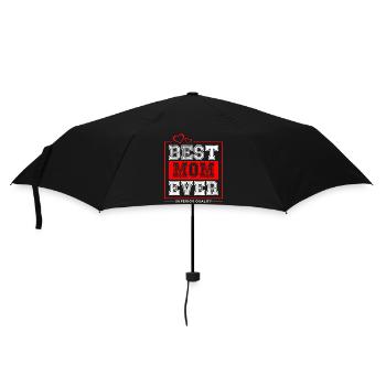 Best Mom Ever - Regenschirm (klein) - Schwarz - Vorne