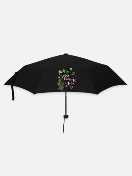 Thank You, Danke - Regenschirm (klein) - Schwarz