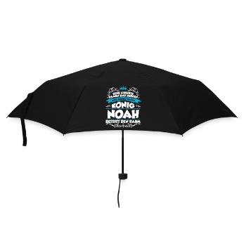 Noah Name Design - Regenschirm (klein) - Schwarz - Vorne