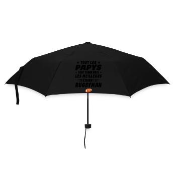 Papy Ancien Rugbyman Cadeau Fête Grand Père - Parapluie standard - noir - Devant