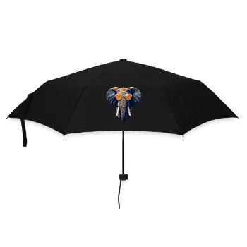 Cool Elephant with Sunglasses – Casual - Umbrella (small) - black - Front