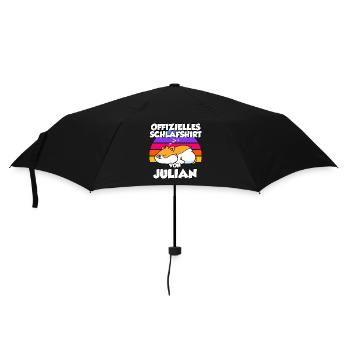 Offizielles Schlafshirt Von Julian - Regenschirm (klein) - Schwarz - Vorne