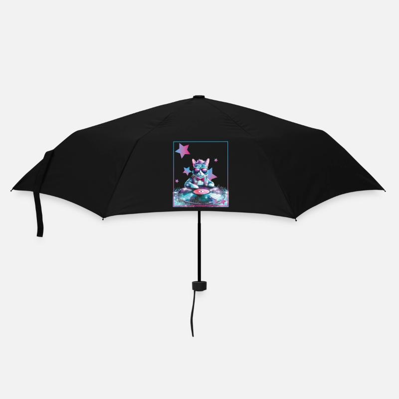 DJ Mix, Ai Cat - Umbrella (small) - black