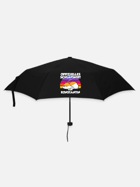 Offizielles Schlafshirt Von Konstantin - Regenschirm (klein) - Schwarz