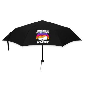 Offizielles Schlafshirt Von Walter - Regenschirm (klein) - Schwarz - Vorne