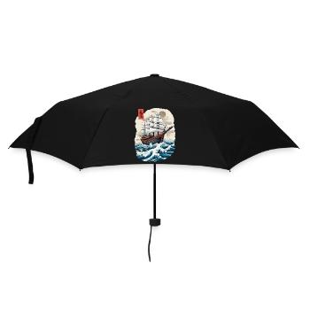 Japon Voilier Capitaine Esthétique Streetwear - Parapluie standard - noir - Devant